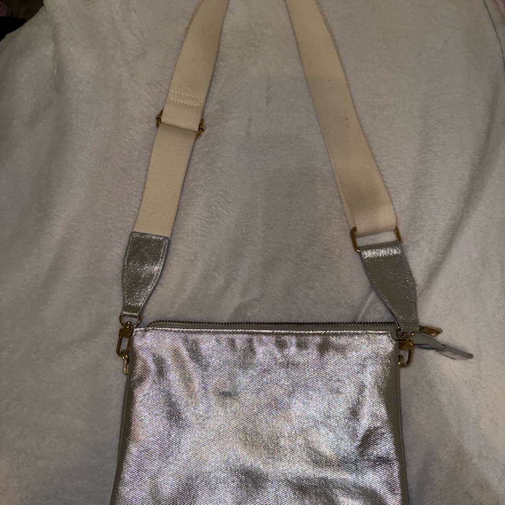Silver Crossbody Bag